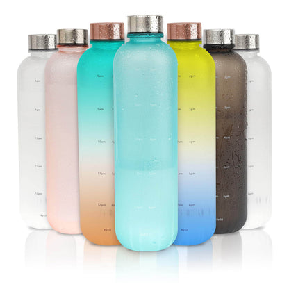 Multiple options for our frosted flair water bottle, the best water bottle for working out