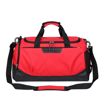 Red large capacity duffel bag