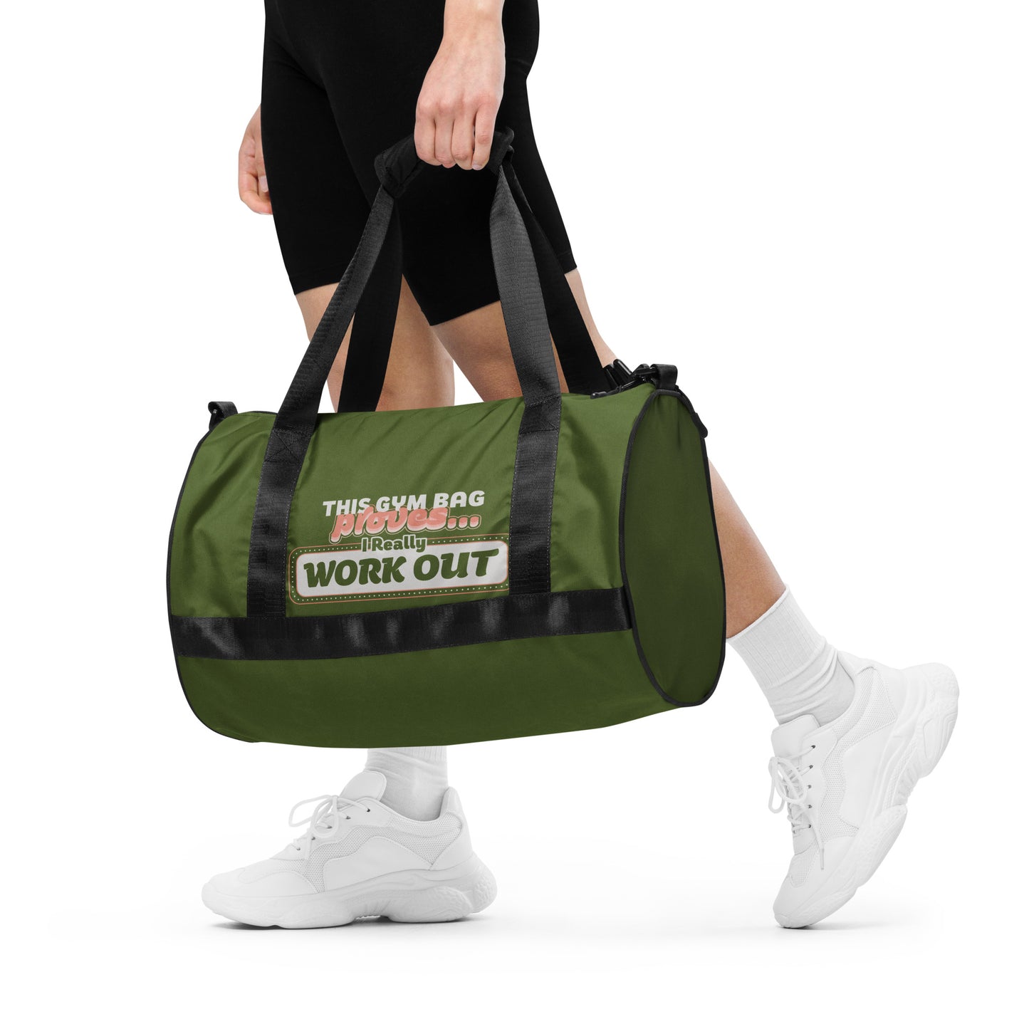 A military green gym bag for everyday use