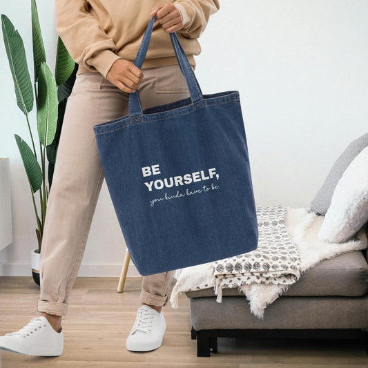 Organic Denim Tote Bag