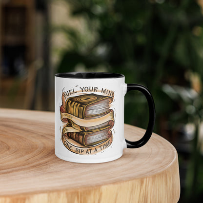 Ceramic mug with black interior